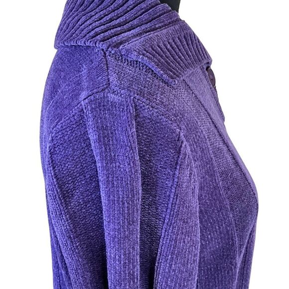 KAREN Scott Pullover Sweater Size S Purple Wide rib pattern - Picture 6 of 15